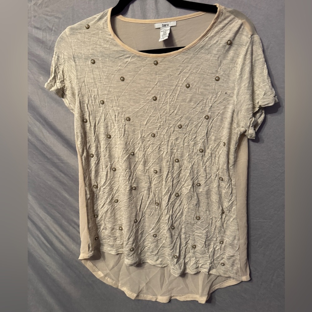 High low mesh back shirt